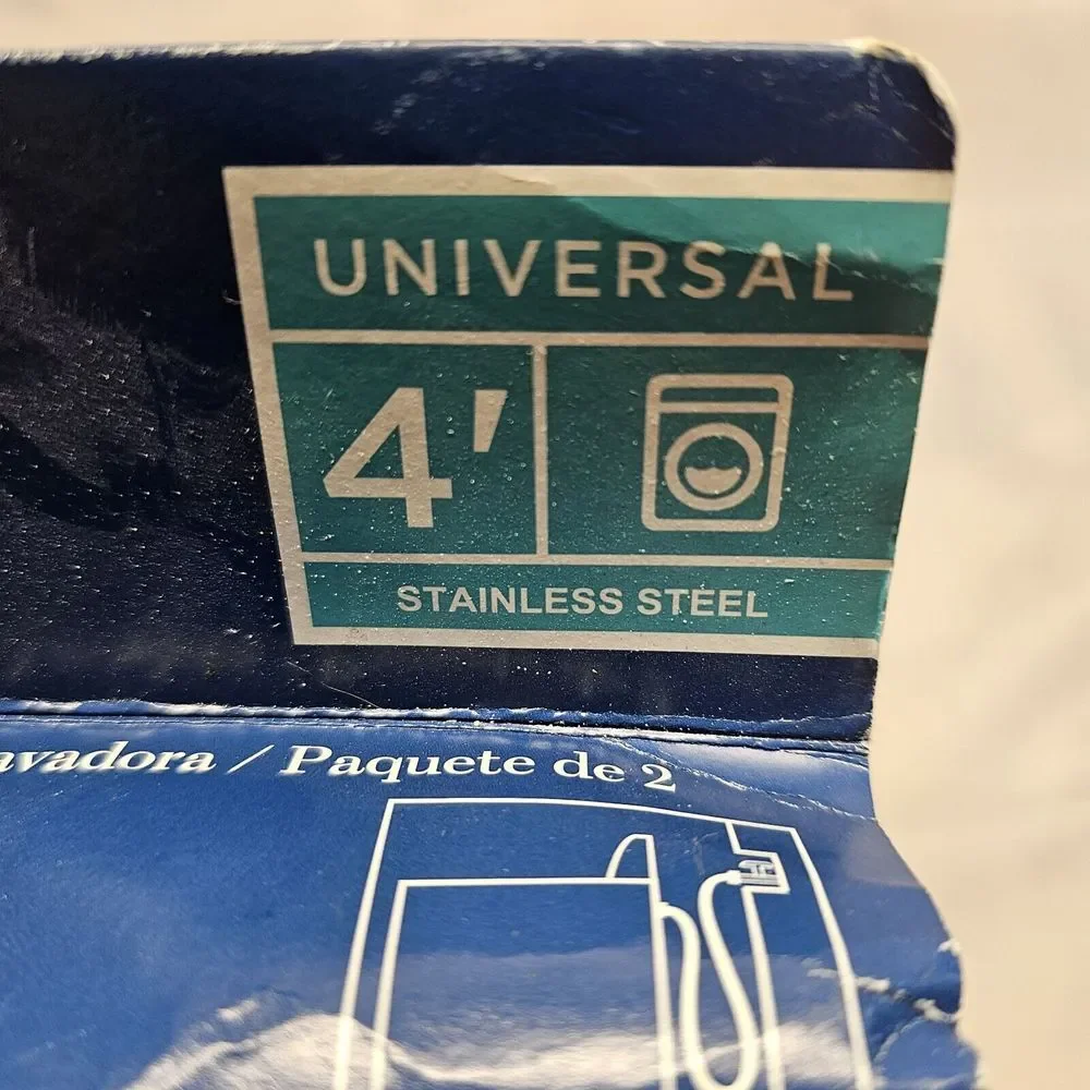 stainless steel washing machine hose 2 Pack 4 Feet Length‎